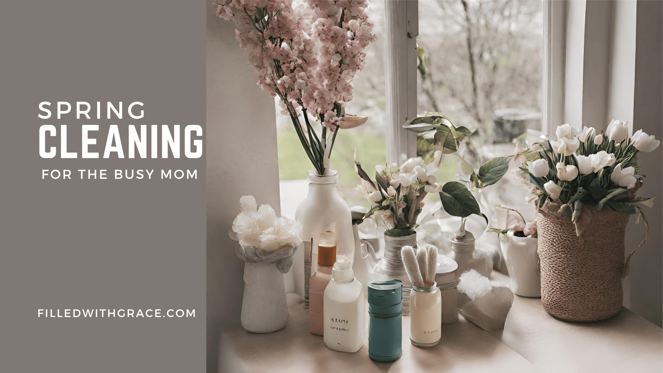 Blog Featured Image, Spring Cleaning for the Busy Mom